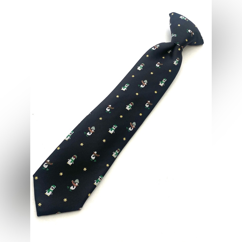 Chaps by Ralph Lauren Youth Boys Snowman Polyester Blend Clip-On Necktie